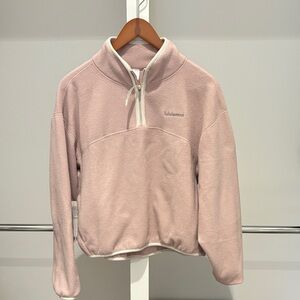 New with Tags Lululemon Pink Quarter-Zip Fleece Pullover